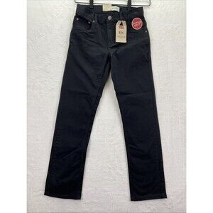 Levi's 511 Slim Fit Stretch White Tag Boys Black Jeans 10 REG 25x25 NWT